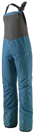 Patagonia Womens Snowdrifter Bibs, Wavy Blue XL