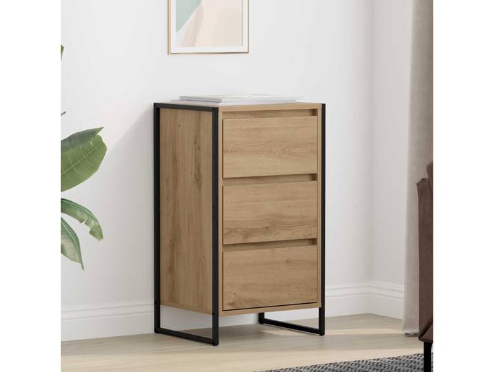 vidaXL Sideboard Artisanat d'art chêne 42 x 36 x 75\,5 cm Bois composite