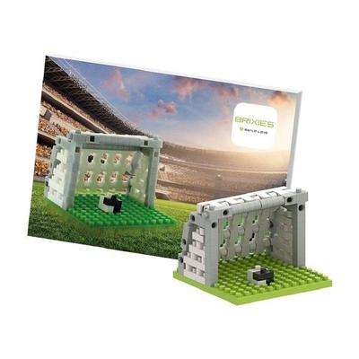 BRIXIES 220056 - Postkarte Fußball, 3D Konstruktionsbausatz aus Ministeinen, 142 Teile