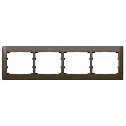 Legrand 771204 Rahmen 4-fach waagerecht Galea dark bronze