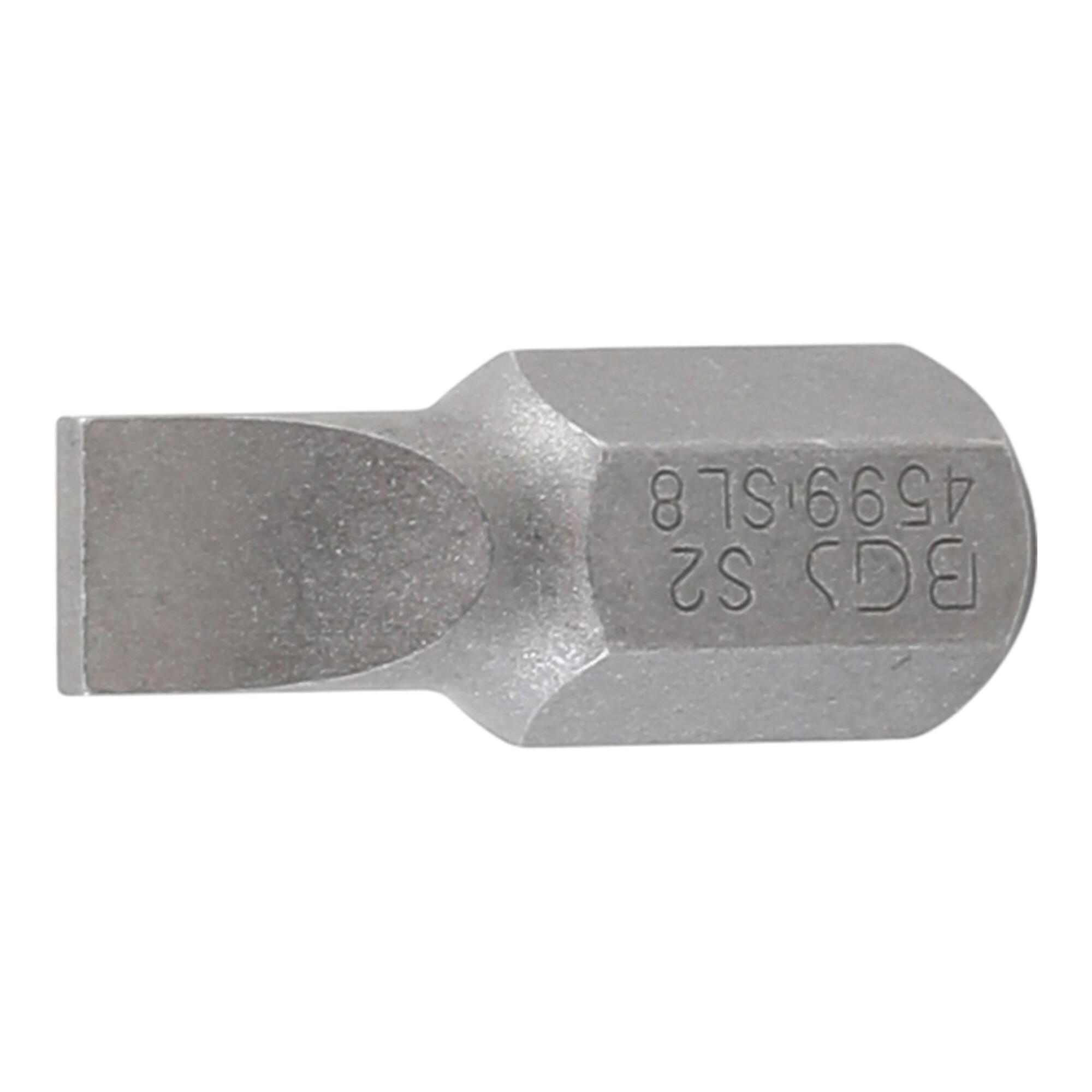 BGS Bit 4599, Antrieb Außensechskant 10 mm (3/8"), Schlitz 8 mm ; BGS technic)
