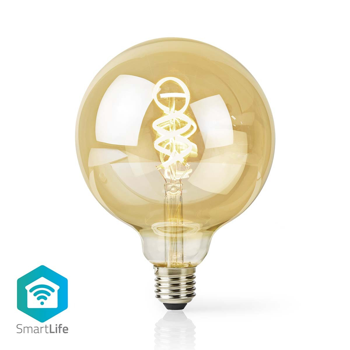 Nedis Slimme LED Lamp, Wi-Fi, Goud, E27, Flesvorm