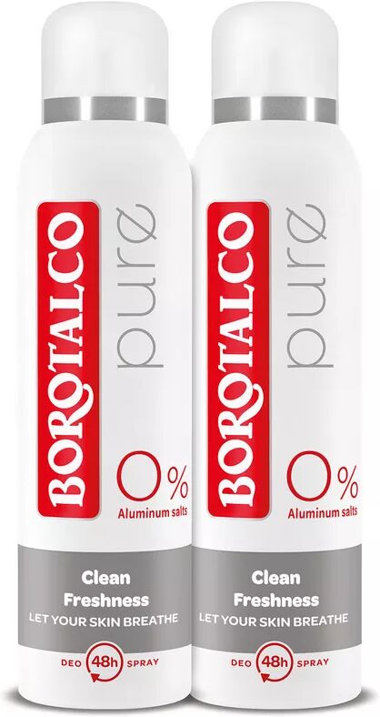 Borotalco - Deo Pure Clean Freshness Spray Duo, 2 x 150 ml