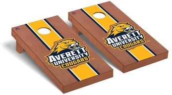 Skip's Garage Averett Cougars Rosewood Cornhole Board Set