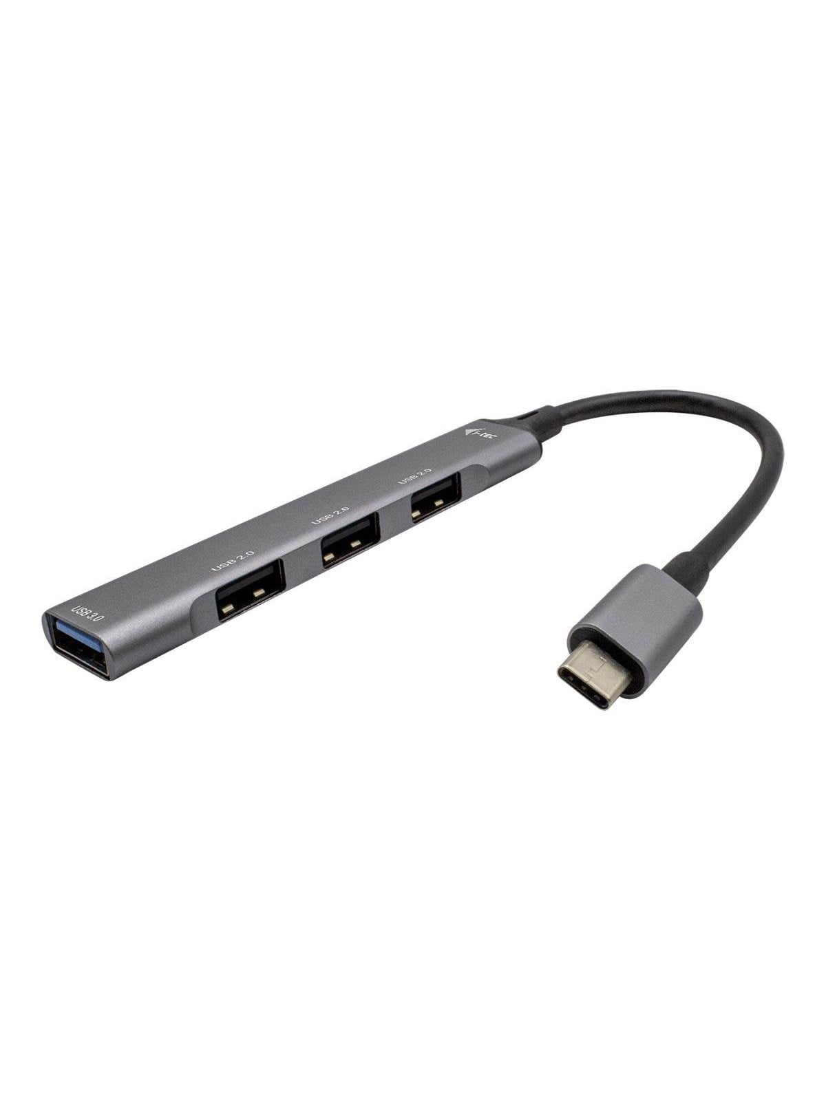 I-Tec - hub - 4 ports USB-Hubs - 4 - Grau