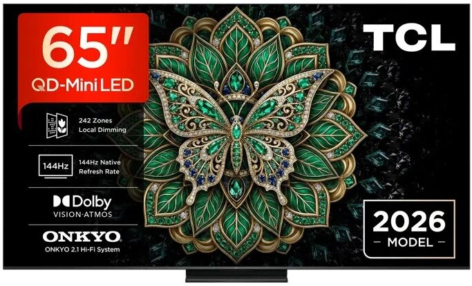 Smart TV QD-Mini LED 65" 65C6K Pro Premium 4K Ultra HD (Preto) - TCL
