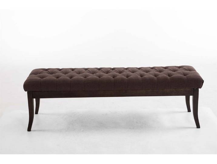 TPFLiving Sitzbank Romeo Stoff antik-dunkel 150 - braun Stück