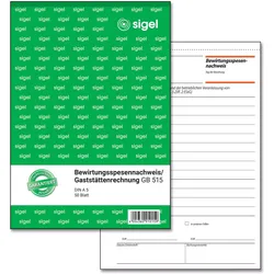 SIGEL Formularbuch Bewirtungskostenbeleg DIN A5 1x 50 Seiten