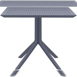CLP Tisch Sky 80 x 80 cm dunkelgrau