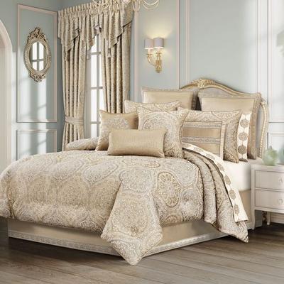 J Queen New York, Inc. Romero Comforter Set Almond, King, Almond