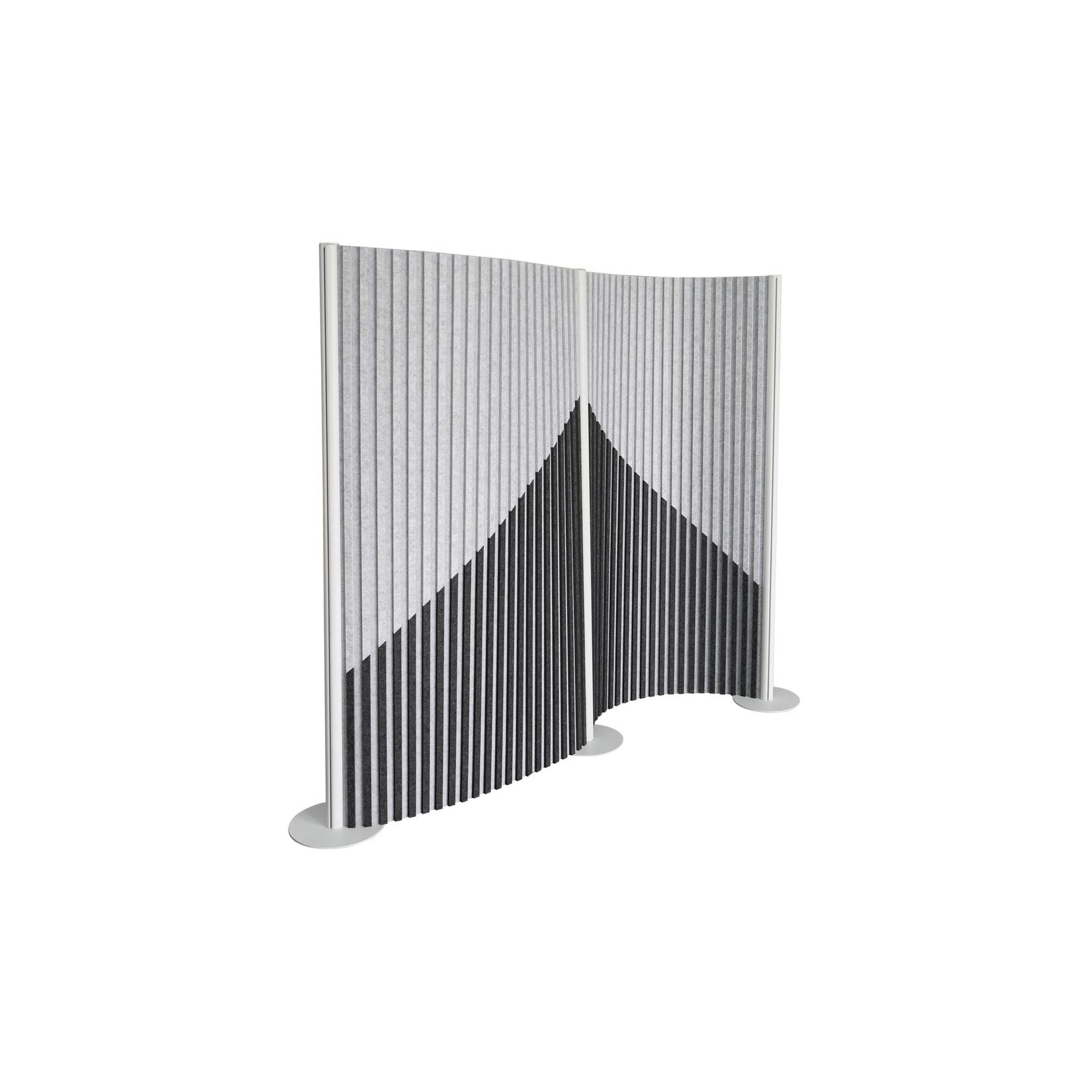 hjh OFFICE Trennwand Flexmiut Wave Stoff
