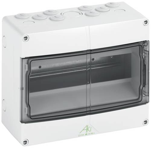 Spelsberg 73641201 Aki 12 Kleinverteiler Aufputz Anzahl Teilungen = 12 Anzahl Reihen = 1 Inhalt 1St.
