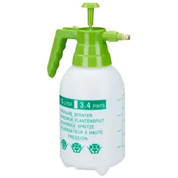 Relaxdays Drucksprüher 1,5 Liter Weiß,Grün