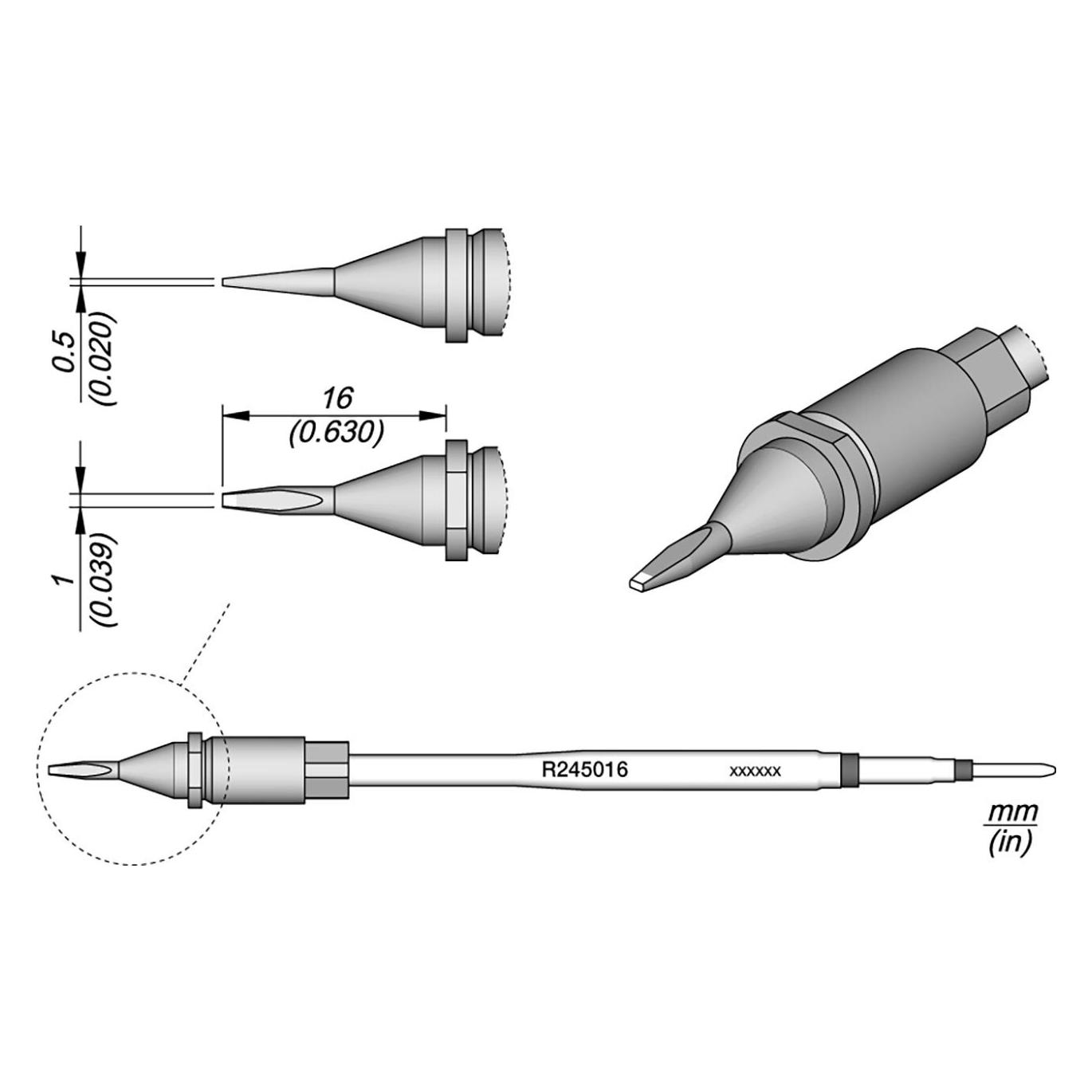 JBC Tools R245016 Lötspitze Meisselform Inhalt 1 St. (Lötspitze) (R245016)