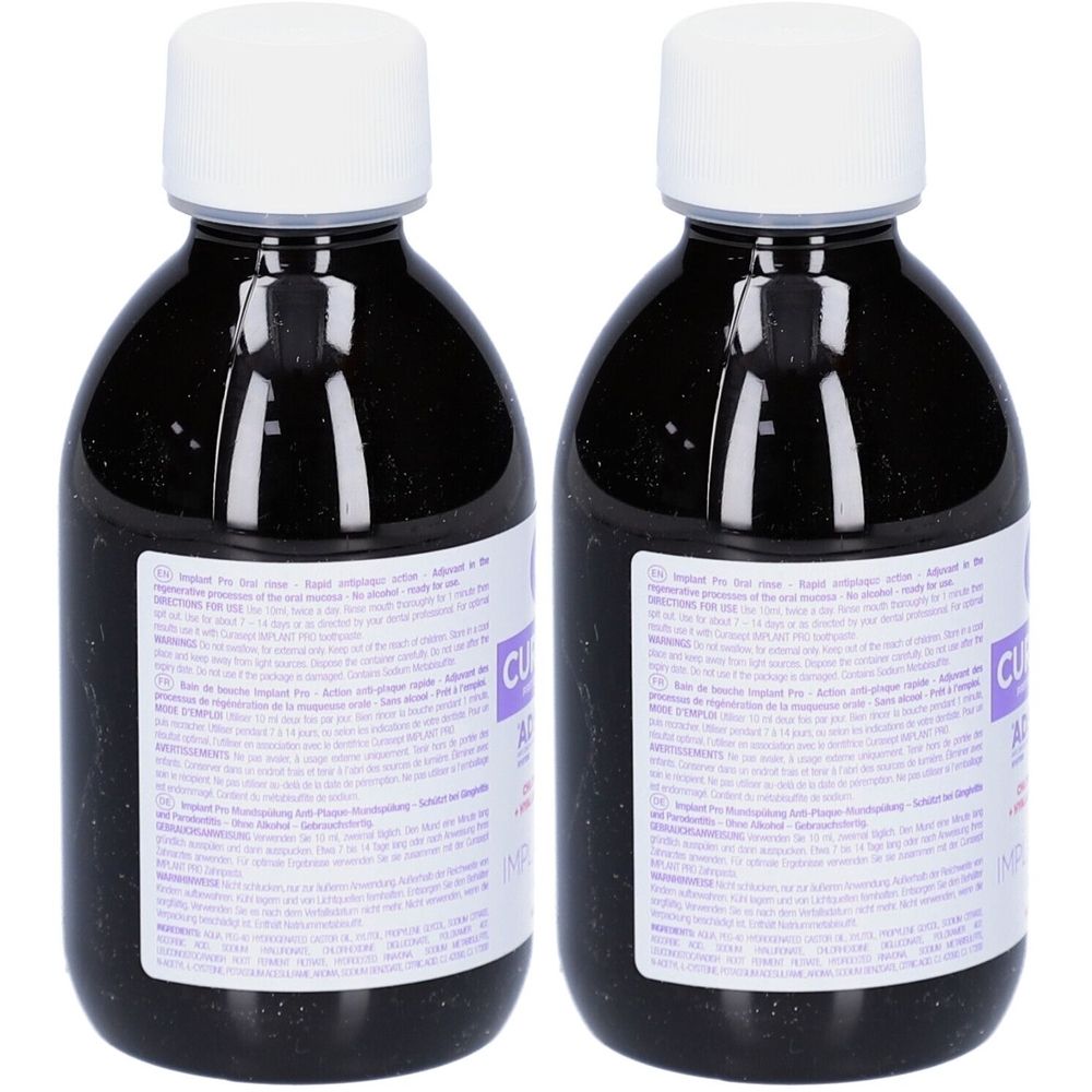 Curasept ADS Implant Mundspülung 2x 2x200 ml Mundwasser