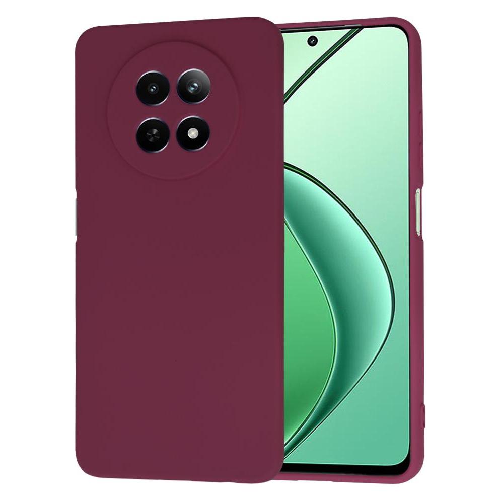 Techsuit - SoftFlex - Realme 12 / 12x - Plum Red (Realme 12) (56355196)