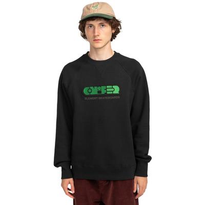 Sweatshirt ELEMENT "Nature Calls x Element Progress", Herren, Gr. M, schwarz (flint schwarz), Obermaterial: 50% Baumwolle, 30% Baumwolle, 20% Polyester., Sweatshirts Sweatshirt