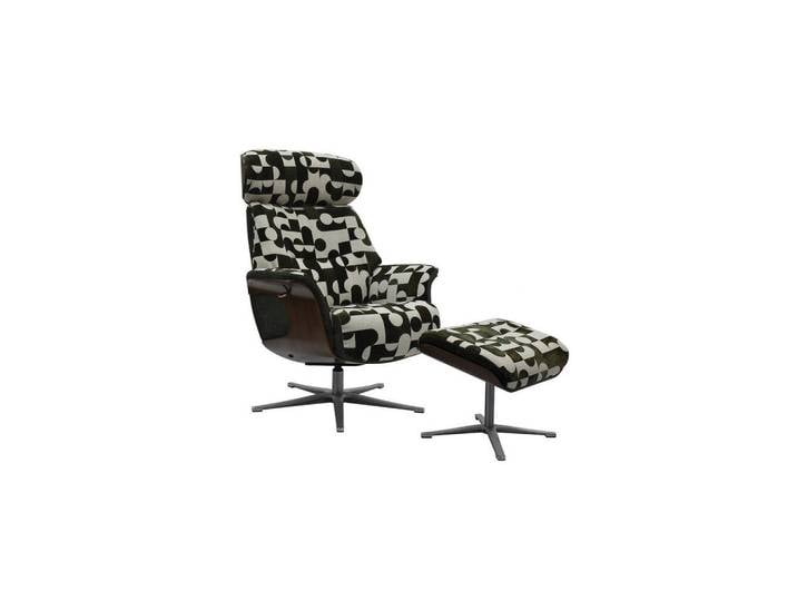 Kawola Relaxsessel Tosar Grün Webstoff Relaxfunktion, Metall, Füllung: Schaumstoff, 83x110x89 cm, Wohnzimmer, Sessel, Relaxsessel