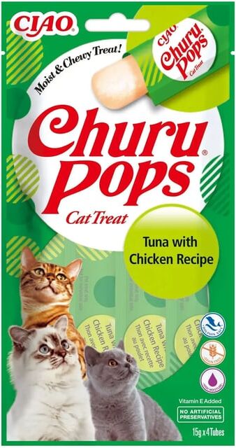 Churu Cat Pots Receta De Atún Con Pollo 12 Uds 60g