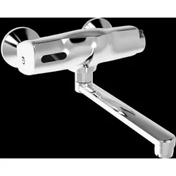HANSA HANSAELECTRA Waschtischarmatur, Batteriebetrieb, berührungslos, Ausladung 250 mm, 64452201