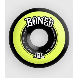 Bones Wheels 100's Originals V4 Wide 54mm Rollen white yellow Gr. Uni