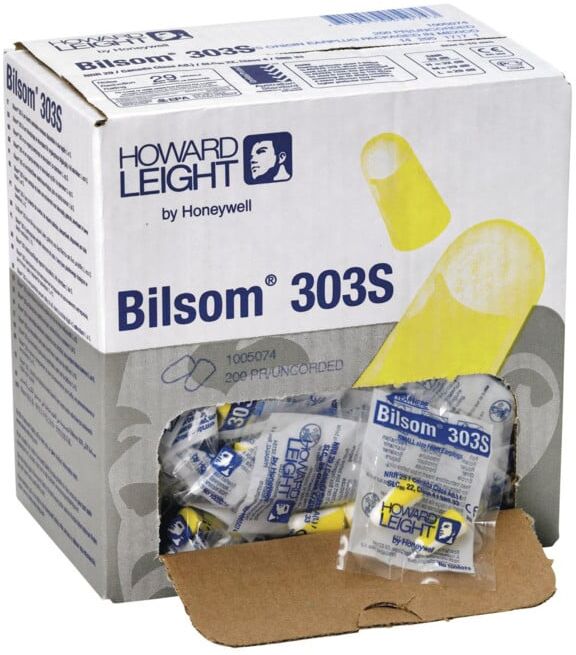 Bouchons de protection auditive Honeywell Bilsom 303S par paires Boîte de recharge 200 sacs/VE SNR33dB EN352-2 (1005074)
