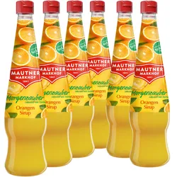 6 × Mautner Markhof Morgenzauber Sirup Orange