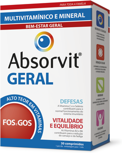 Absorvit Multivitamínico e Mineral Geral 30 cápsulas