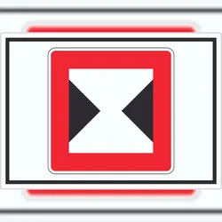 HB-Druck Begrenzte Fahrwasserbreite Durchfahrtsbreite begrenzt Symbol A3 (297x420mm)