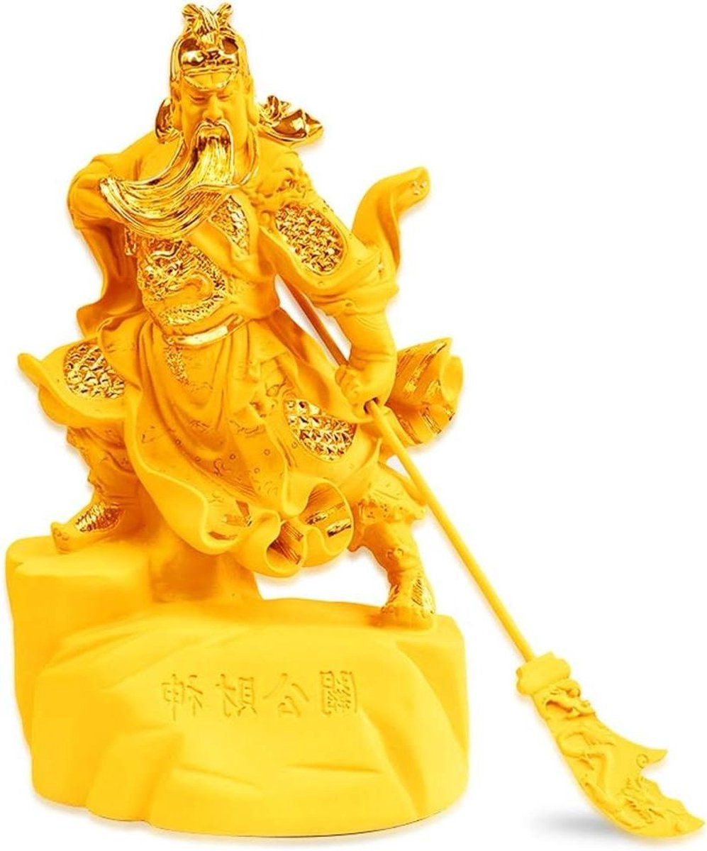 Feng Shui Geluk God Beeld voor Huisdecoratie - Goudkleurig - 2.85kg