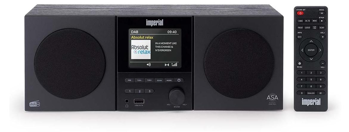 Imperial Collection Telestar DAB+ Radio DABMAN-220BK, zwart