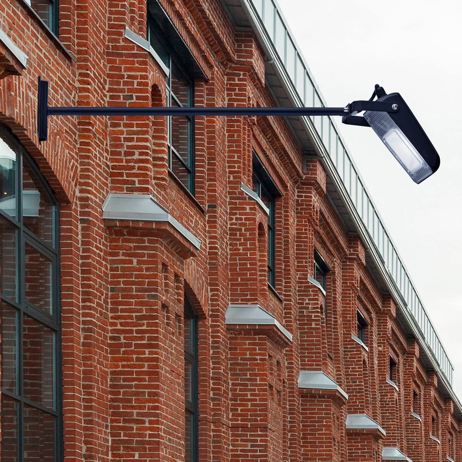 Searchlight Outdoor Wall Light Pub, Black, Aluminium, Modern, Outdoor Wall Light