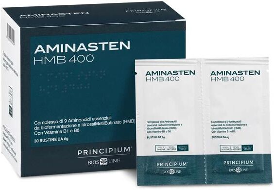 Principium Bios Line Aminasten HMB 400 Integratore Per Affaticamento 30 Bustine