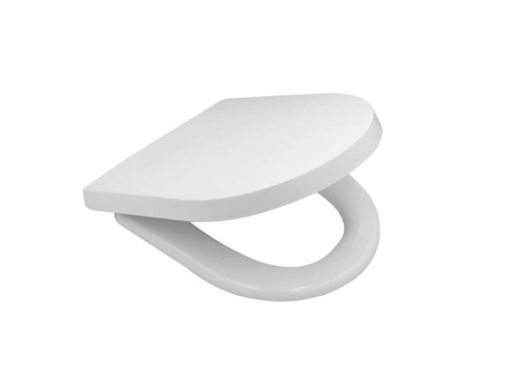 Sadena Wc-Sitz, Weiss, Kunststoff, 37.2x4.5x45 cm, Deckel mit Absenkautomatik, Schnellbefestigung, Badezimmer, WC Ausstattung, WC Deckel