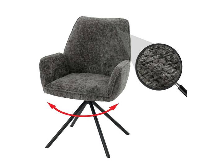 MCW Esszimmerstuhl MCW-G67-C (kein Set), Hochwertige Verarbeitung, Abgerundete Ecken, Stativgestell
