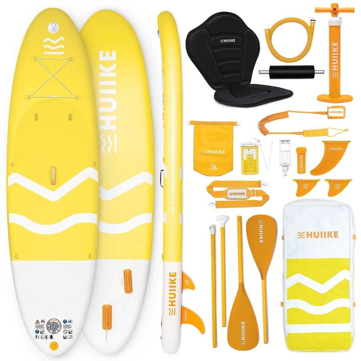 Aufblasbares Stand-Up-Paddle-Board - SUP-Board - für Stand-Up-Paddling - mit Kajaksitz - 10 Fuß lang - bis zu 130 kg belastbar