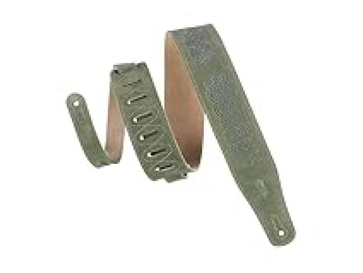 Levy's MS26CK-GRN Sangle de Guitare Suede Leather Celtic Knot Emboss 2 1/2 - Green