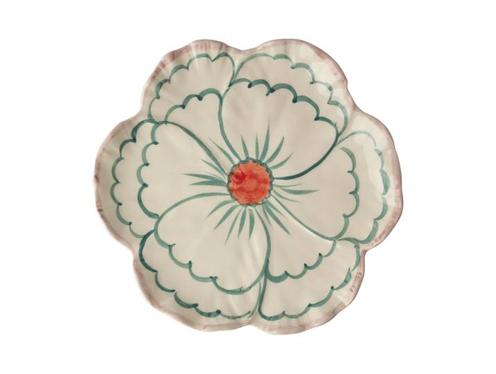 RICE Assiette Rice Flower Ø19,5 cm Pink border