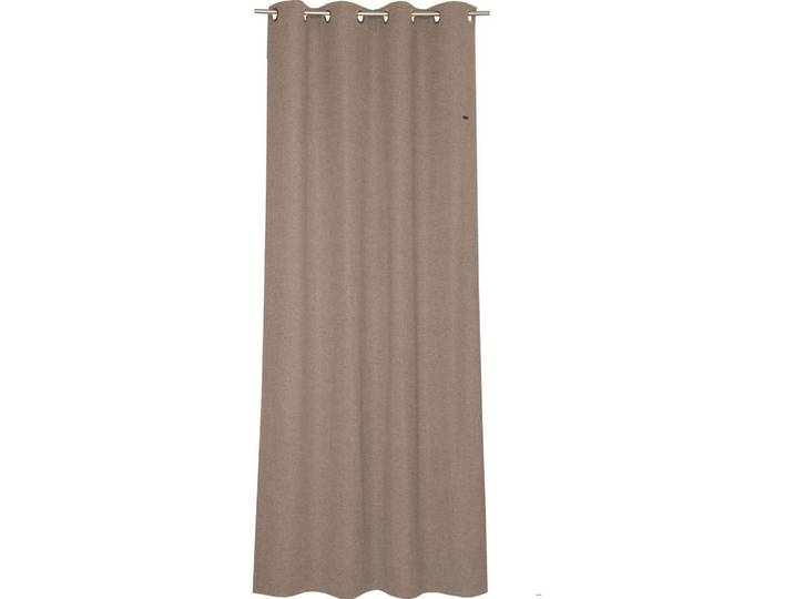 Esprit Blickdichter Ösenvorhang Harp, Beige, 140x0.5x250 cm, Heimtextilien, Vorhänge, Fertigvorhänge, Ösenvorhänge