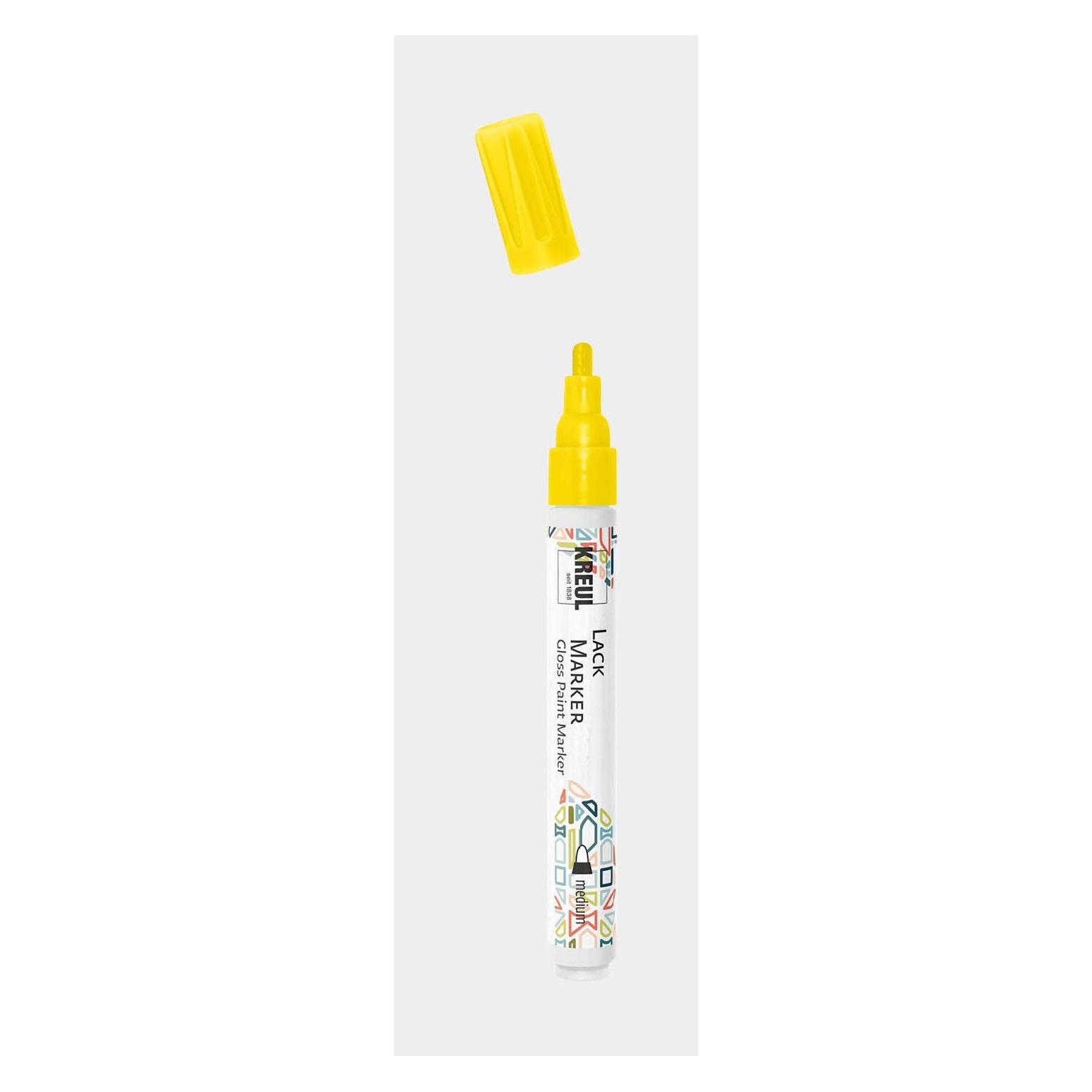 Kreul Lackmarker "Gloss Paint Marker", medium, gelb (47015)