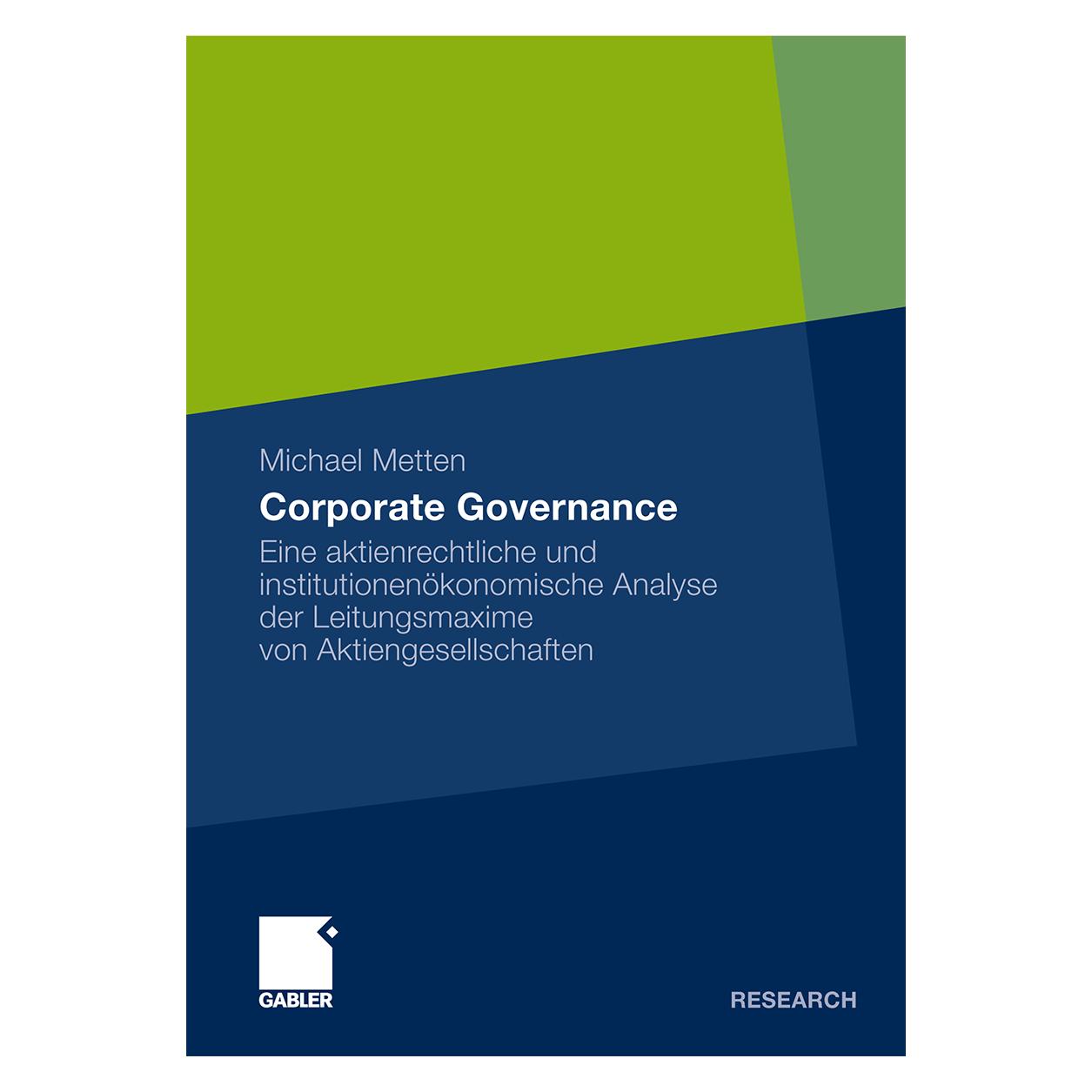 Gabler Corporate Governance (Deutsch, Softcover, Michael Metten) (55232953)