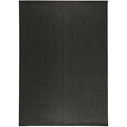 benuta Nest In- & Outdoor-Teppich Metro Schwarz 80x150 cm - Teppich für Balkon, Terrasse & Garten