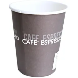 HYGOSTAR Einweg-Kaffeebecher 8 cm 0,2 l braun