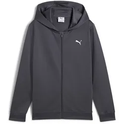 PUMA Tad Essentials Kapuzen-Trainingsjacke Jungen 69 - galactic gray 140