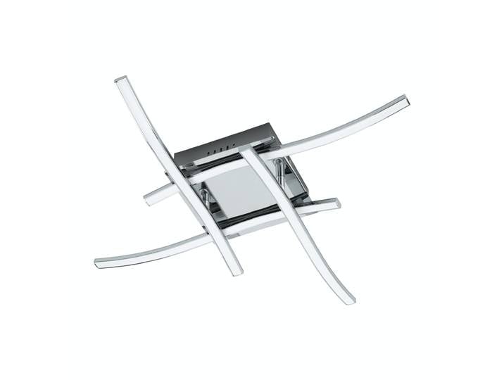 Plafonnier à LED Chrome Blanc Valmora