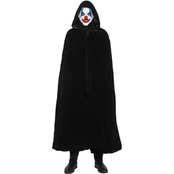 Maskworld Psycho Clown mit schwarzem Umhang (One Size)