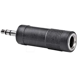 N CAGB22935BK - 3,5 mm Klinken Stecker auf 6,35 mm Klinken Buchse
