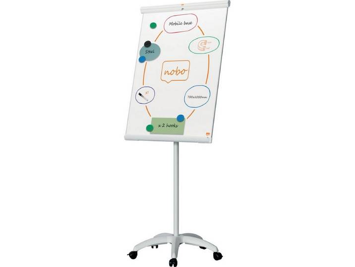NOBO Standtafel Flipchart Premium Plus Mobil Stahl Sternfuß