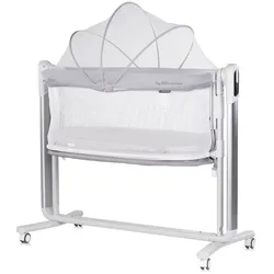 Chipolino Babywiege elektrisch Ultima Beistellbett Schaukelfunktion Musik Timer grau