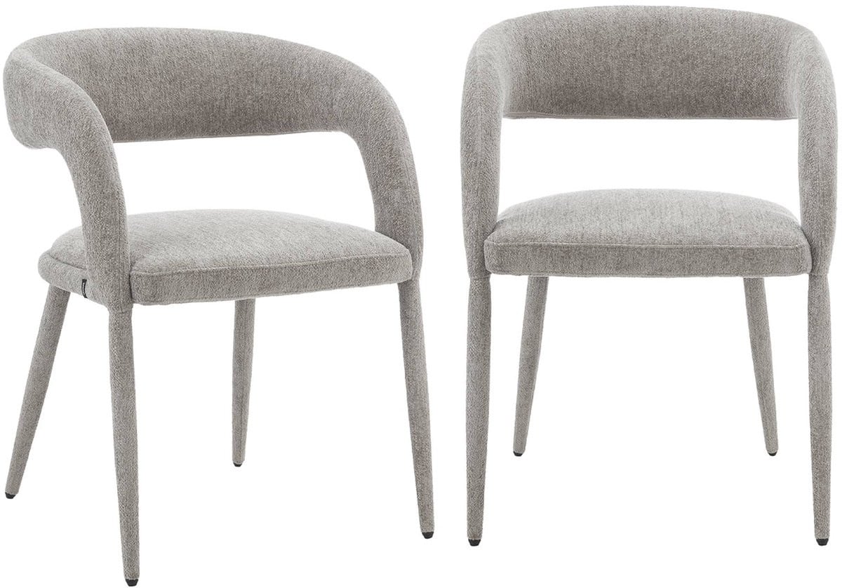 Sweeke Set van 2 eigentijdse eetkamerstoelen Alessia in stof